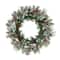 Glitzhome® 24" Christmas Pinecone, Leaf & Berry Wreath